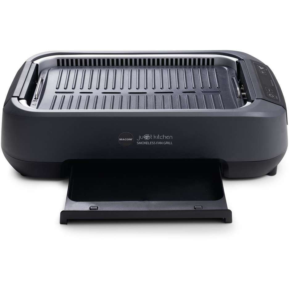 Macom 849 Smokeless BBQ Grill Ventola aspitazione integrata Potenza 1500 W Colore Nero