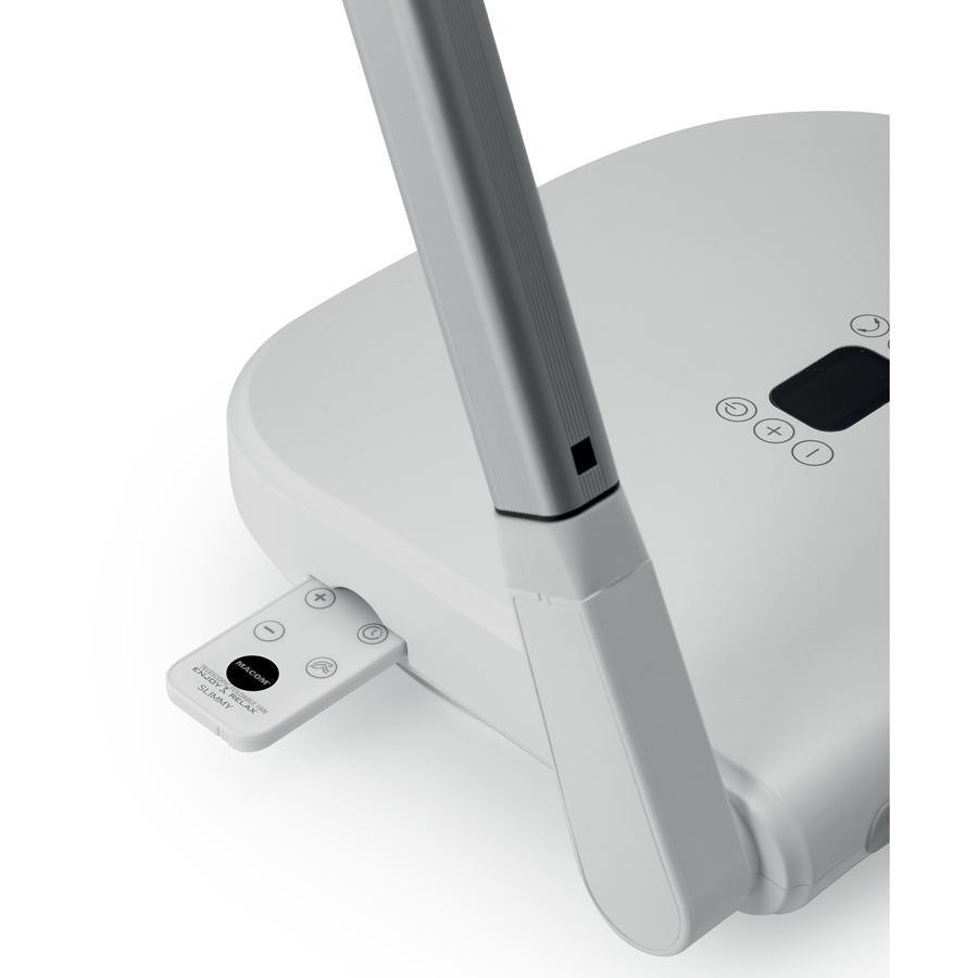 MACOM Enjoy & Relax 986 Slimmy Potente Ventilatore Pieghevole SalvaSpazio 9 velocità e TLC Potenza 13 watt Colore Bianco