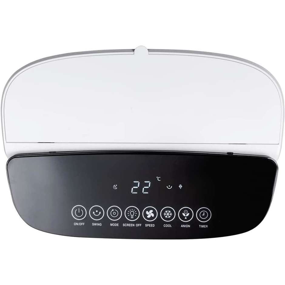 Macom Raffrescatore evaporativo senza pale con ventilatore centrifugo Bladeless Cyclone Colore Bianco