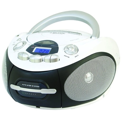 AUX-IN Presa Cuffia USB Nero Trevi CMP 510 DAB Stereo Portatile CD Boombox Radio DAB/DAB+ con RDS 