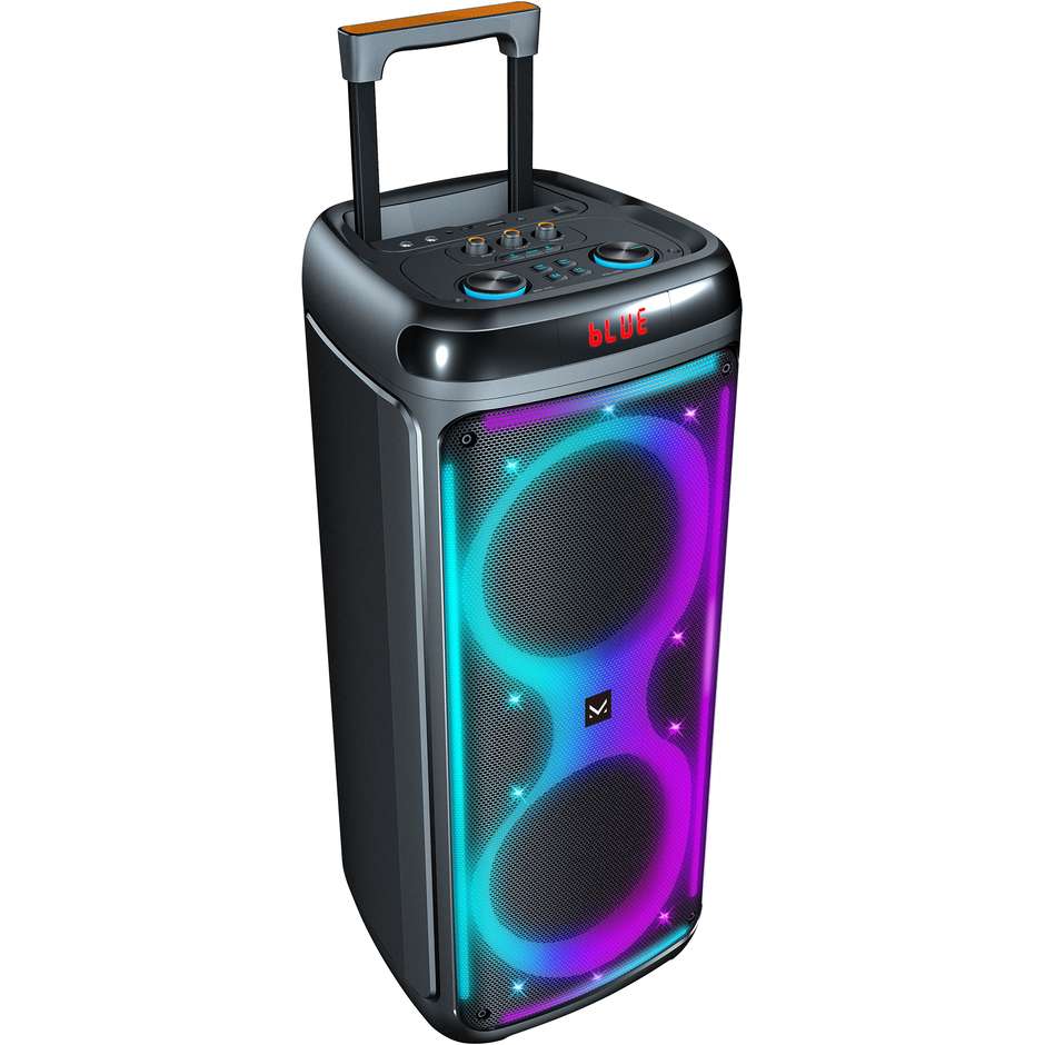 Majestic FLAME T88 Party speaker Bluetooth a trolley Luci LED + Accessori Colore Nero