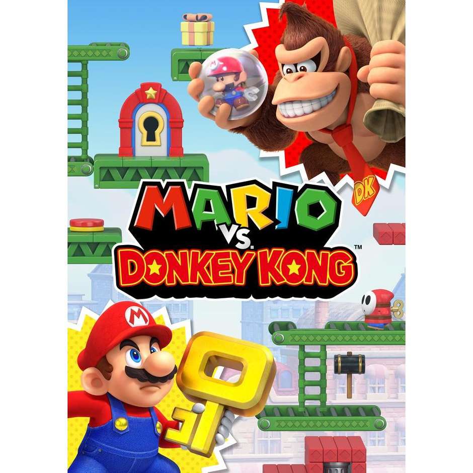 Mario vs. Donkey Kong per Nintendo Switch (0045496511555) Videogioco Rompicapo e Piattaforme Edizione Remake HD Italiano Scheda di Gioco