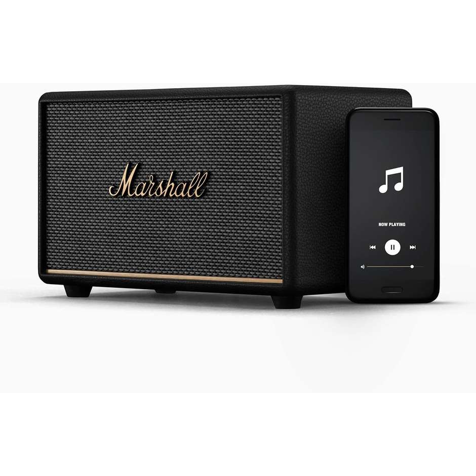 MARSHALL 1006004 Diffusore Domestico Wireless Bluetooth ad Alta Fedelta Potenza 60 Colore Nero