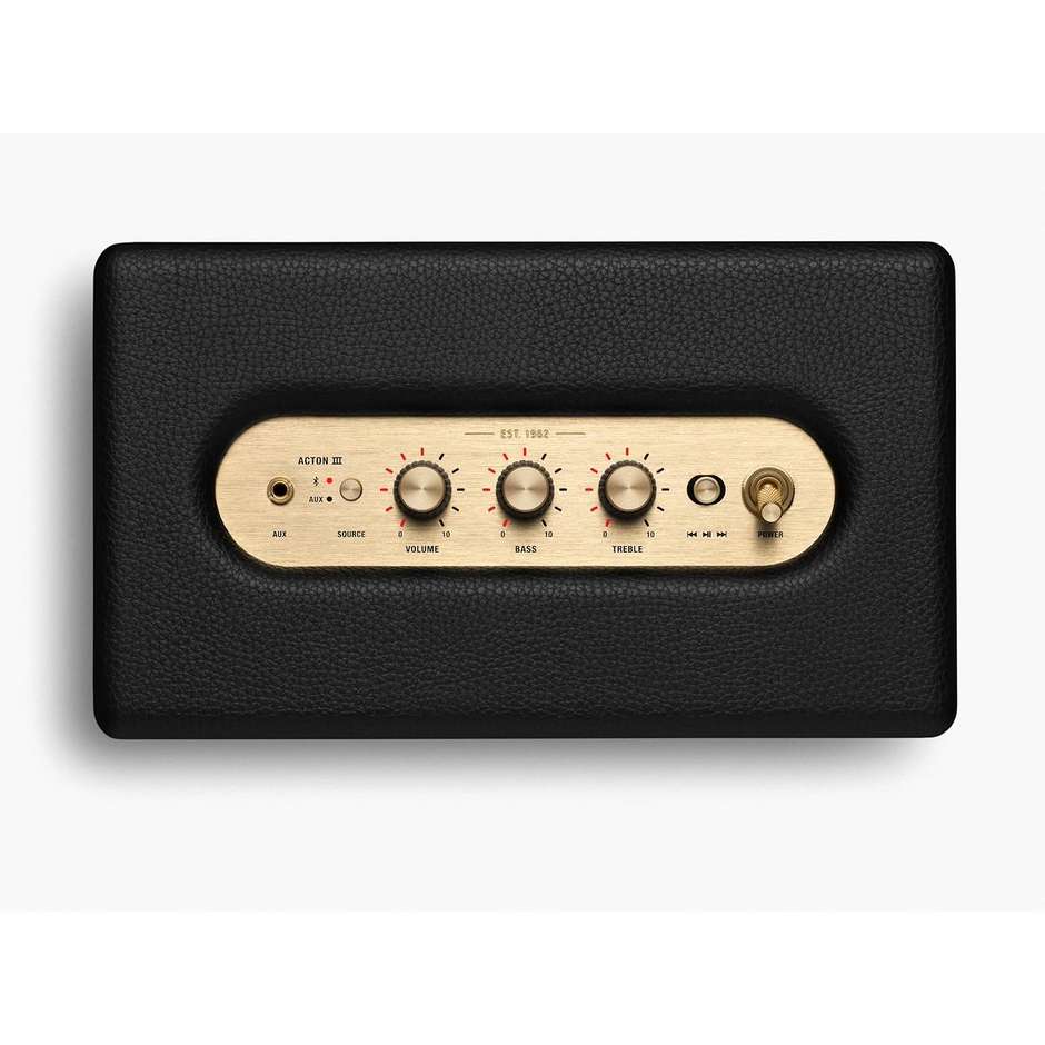 Marshall Action 3 Altoparlante Bluetooth Wireless colore nero