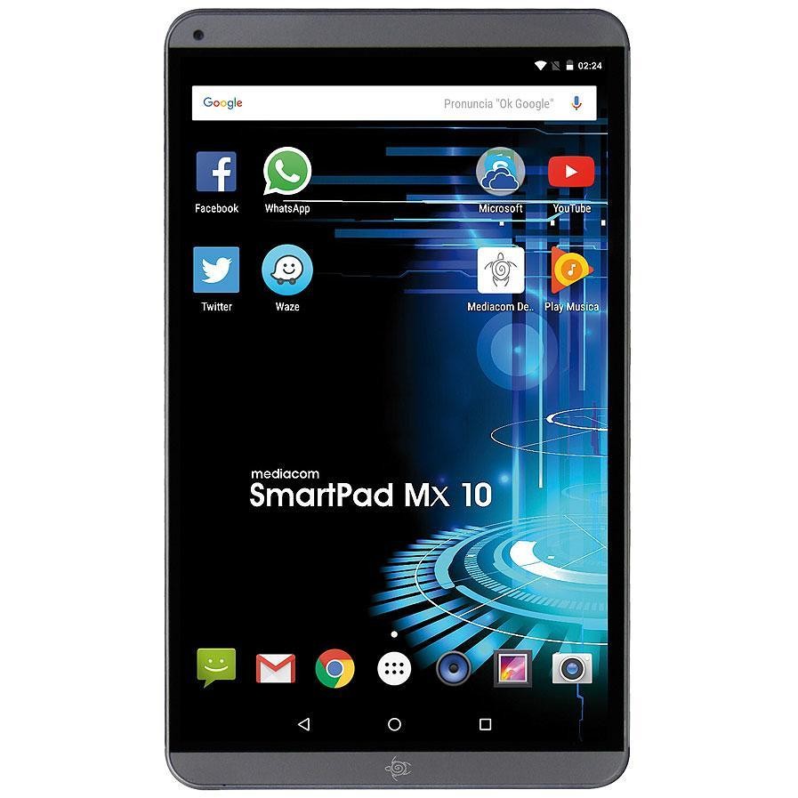 Mediacom M-SP10MXHL SmartPad Mx 10 HD Tablet 10,1" memoria 16 GB Wifi 4G-Lte colore Grigio