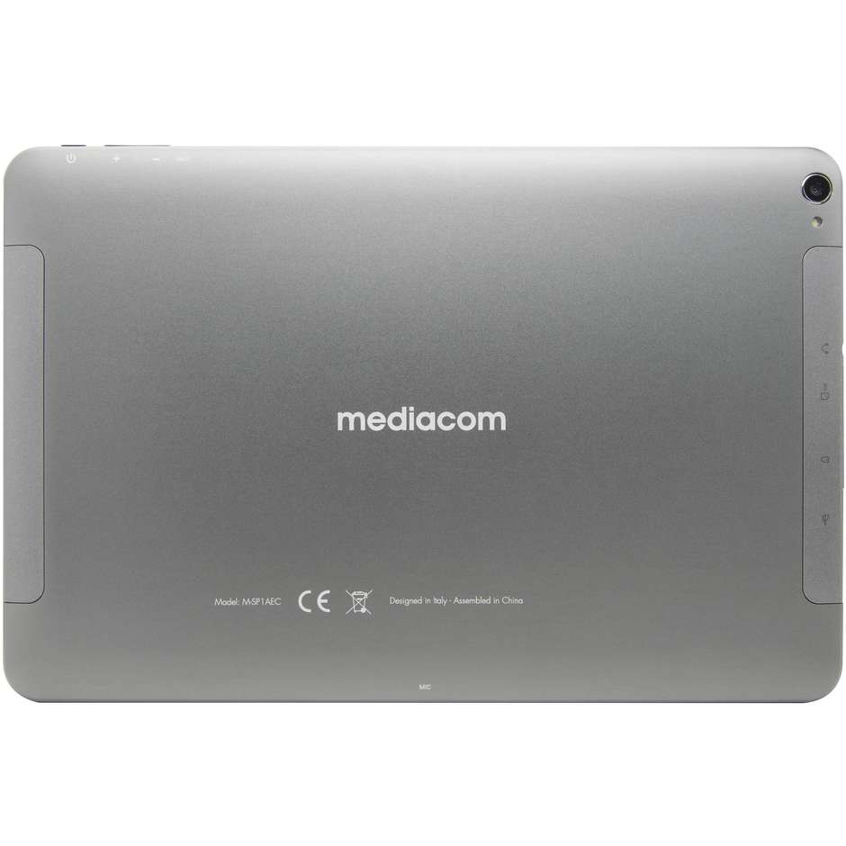 Mediacom M-SP1AEC SmartPad 10 eclipse Tablet 10,1" memoria 16 GB Ram 2 GB Wifi + 4G colore Grigio