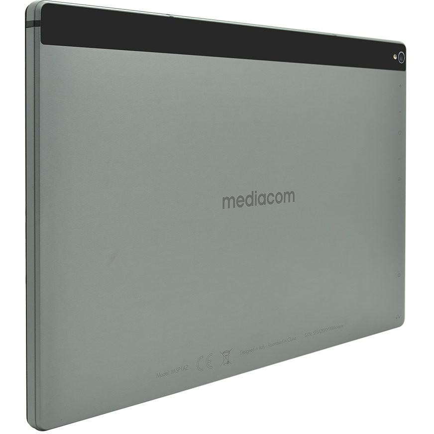 Mediacom M-SP1AZ SmartPad 10 Azimut Tablet 10.1" Ram 3 GB Memoria 32 GB Android 9.0 colore argento