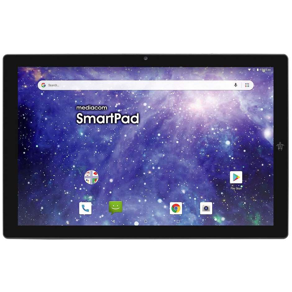 Mediacom M-SP1AZ SmartPad 10 Azimut Tablet 10.1" Ram 3 GB Memoria 32 GB Android 9.0 colore argento