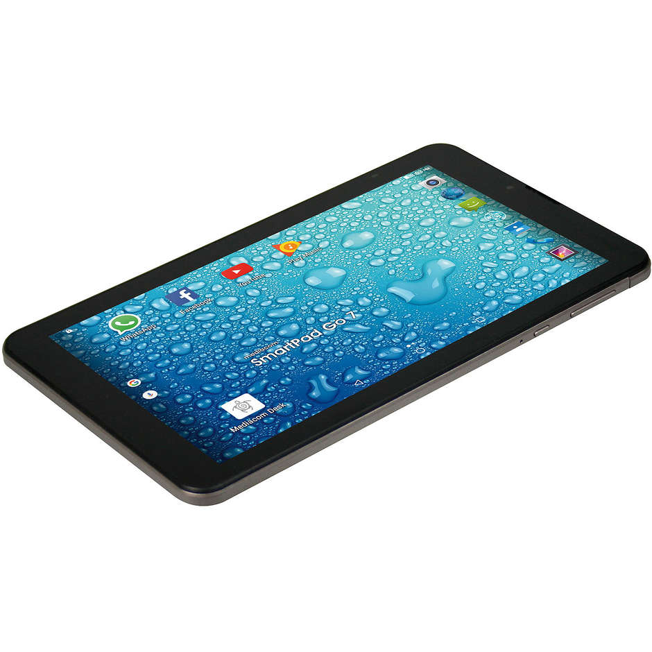 Mediacom M-SP7AGO3G SmartPad Go 7 Tablet 7" memoria 8 GB Wifi 3G colore Nero,Grigio