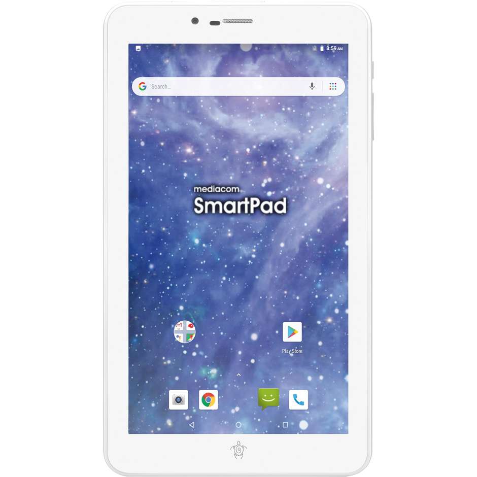 Mediacom M-SP7BY SmartPad iyo 7 Tablet 7" Ram 1 GB memoria 8 GB colore bianco