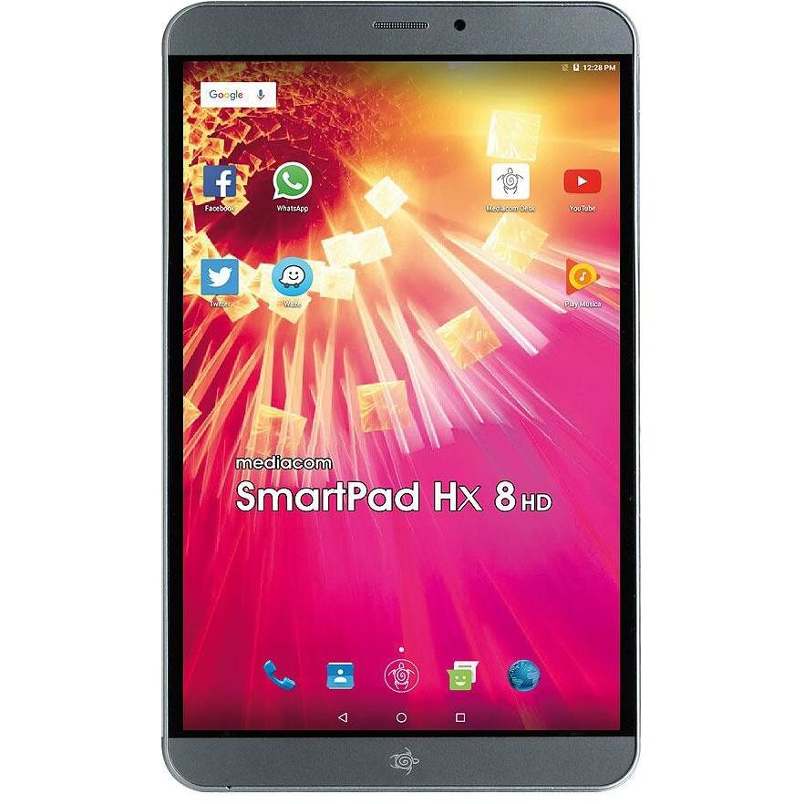 Mediacom M-SP8HXAH SmartPad Hx 8 Tablet 8" memoria 16 GB Wifi 3G colore Grigio
