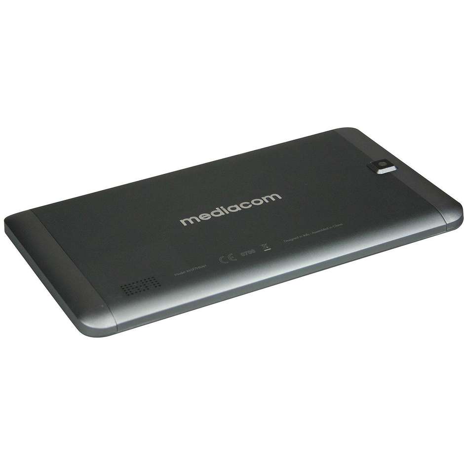 Mediacom SmartPad M-SP7HXAH Tablet Dual Sim 7,0" memoria 16 GB Wifi 3G Android 6.0 colore Grigio