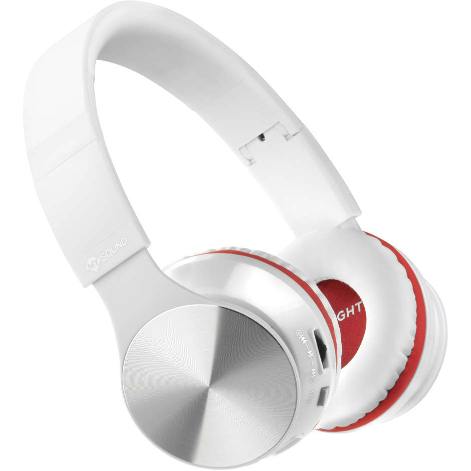Meliconi 497459 Speak Air cuffie Bluetooth 30 W colore bianco e rosso