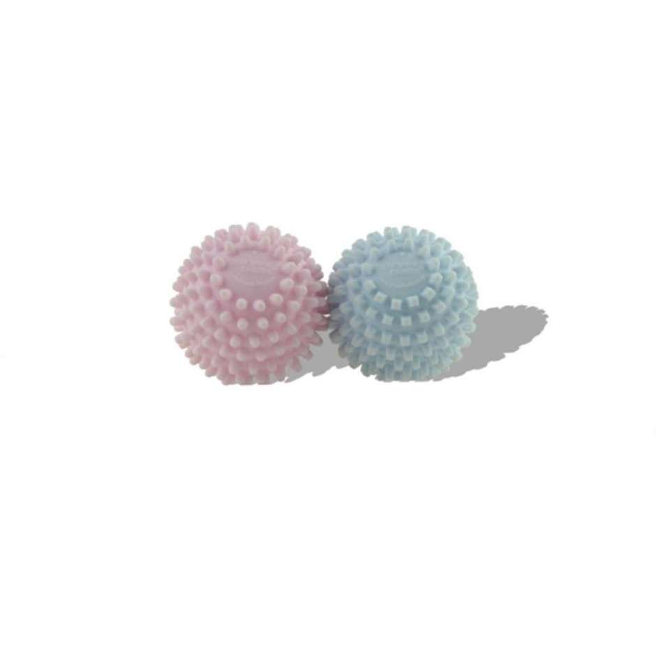 Meliconi 656153 Bucato Soft Palline per asciugatrice 2 pz Colore Blu, Rosa