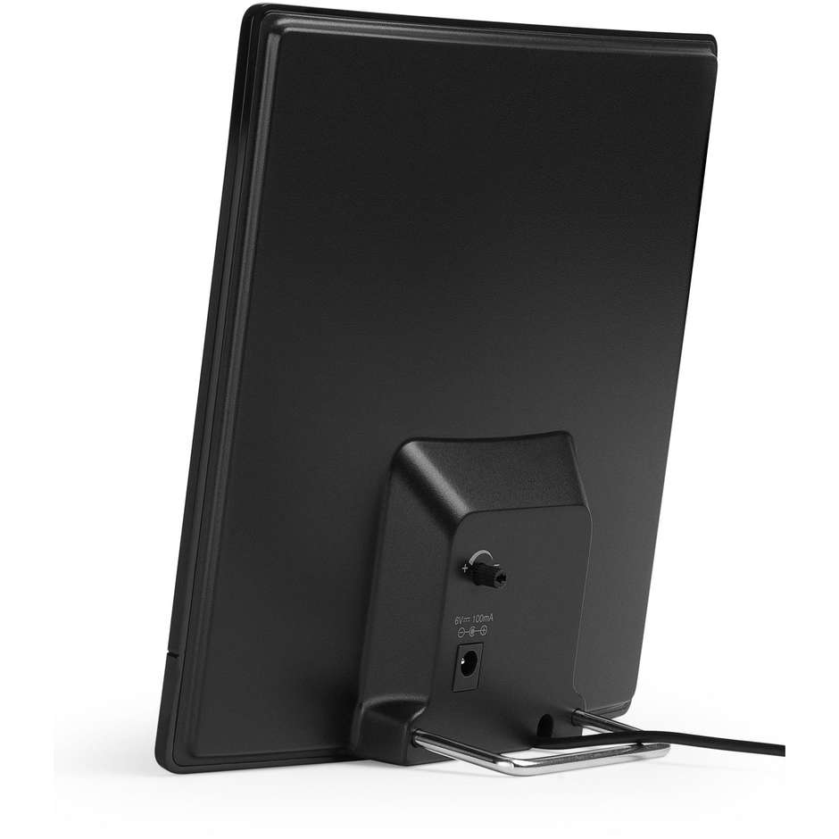 Meliconi AT52 R1 USB Antenna TV da Interni DVB-T2 HEVC 5G Alimentazione USB Nero