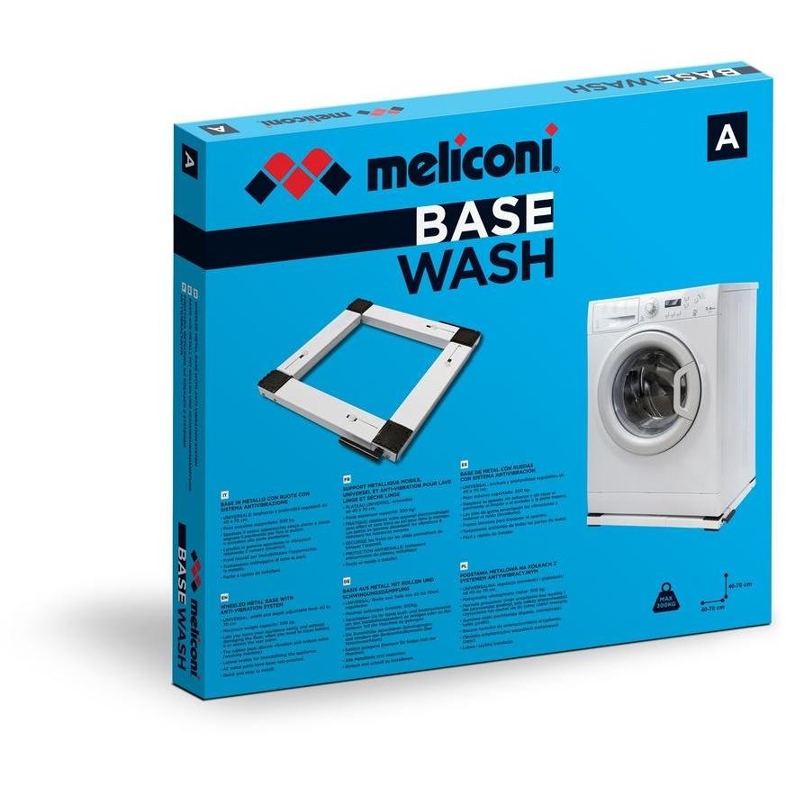 Meliconi Base WASH supporto per lavatrici/asciugatrici in metallo antivibrazione con ruote