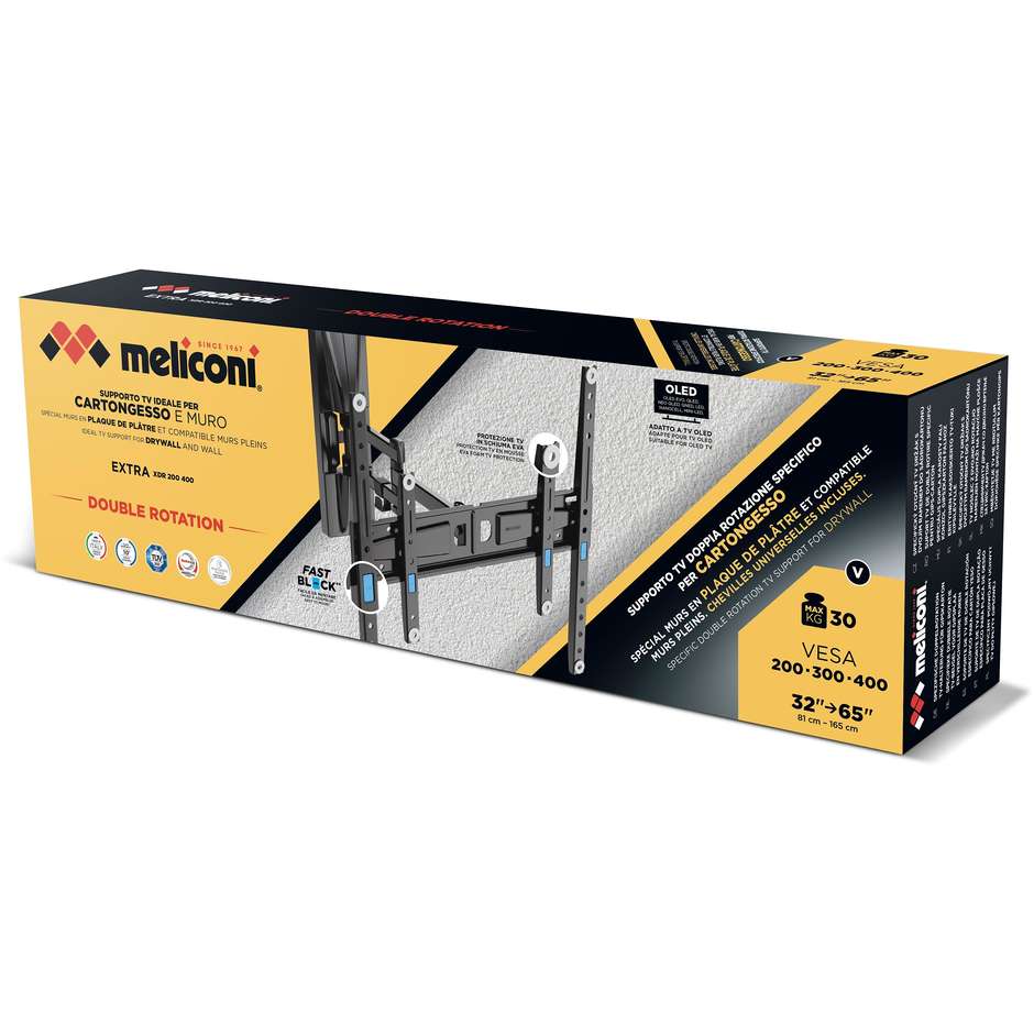 Meliconi EXTRA XDR 200400 CG supporto TV orientabile 32–65 pollici, 30 kg