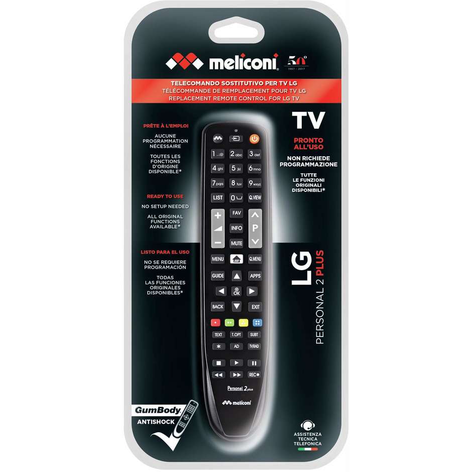 Meliconi PERSONAL2+ Supporto a Parete per TV VESA Nero