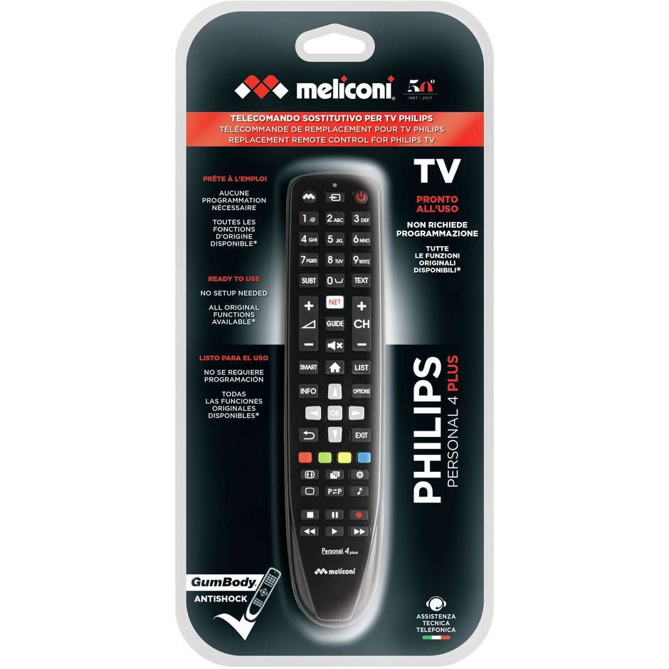Meliconi PERSONAL4+ Supporto a Parete per TV VESA Nero