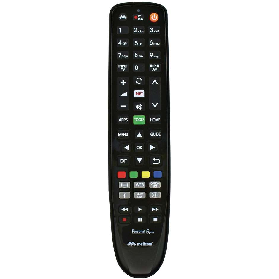 Meliconi PERSONAL5+ Telecomando Universale per TV Panasonic colore nero