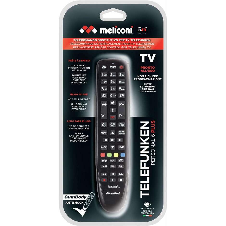 Meliconi PERSONAL6+ Supporto a Parete per TV VESA Nero