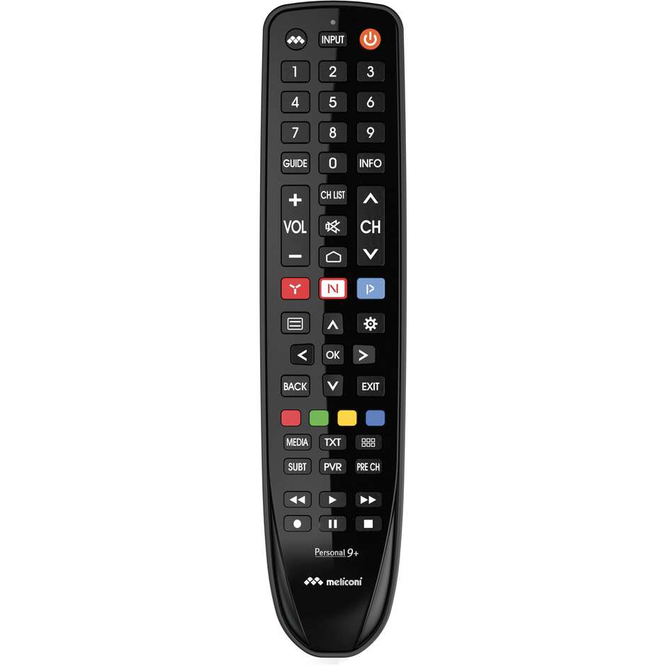 Meliconi PERSONAL9+ 806081 Telecomando Universale per TV Nero