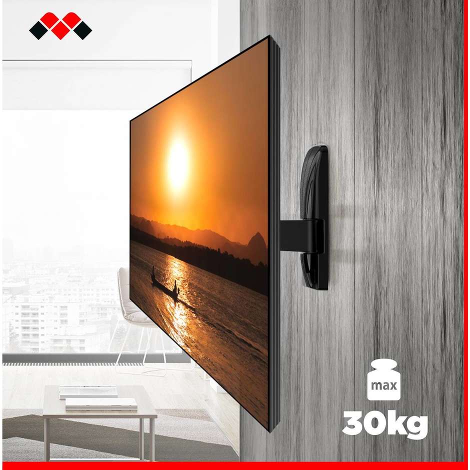 Meliconi Slimstyle Plus 200ST – Staffa TV inclinabile e girevole 26"–45"