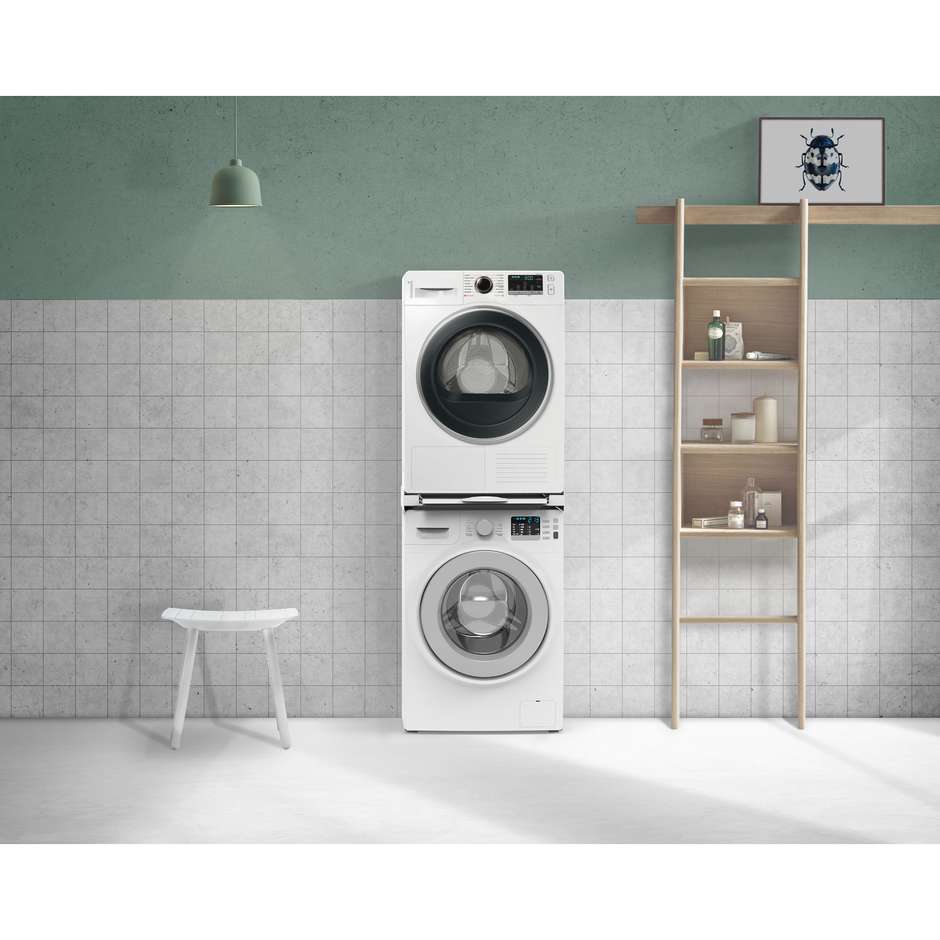 Meliconi Torre Pro L60 Kit di Sovrapposizione Universale per Lavatrice e Asciugatrice con Ripiano Estraibile