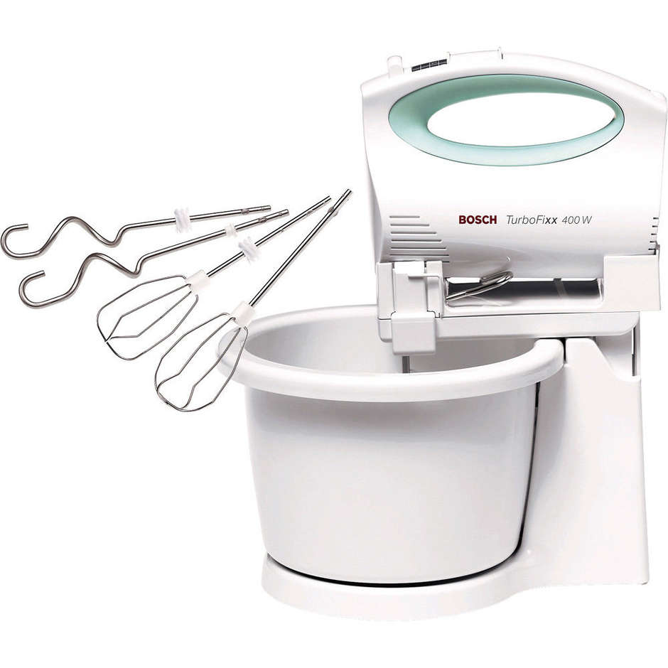 mfq-2700 bosch sbattitore turbofixx 400w con ciotola e 2 tipi fruste inox