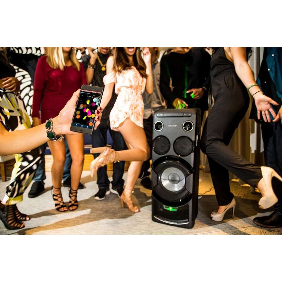 MHC-V77DW Sony Sistema High Power Audio con tecnologia Wi-Fi e Bluetooth colore nero