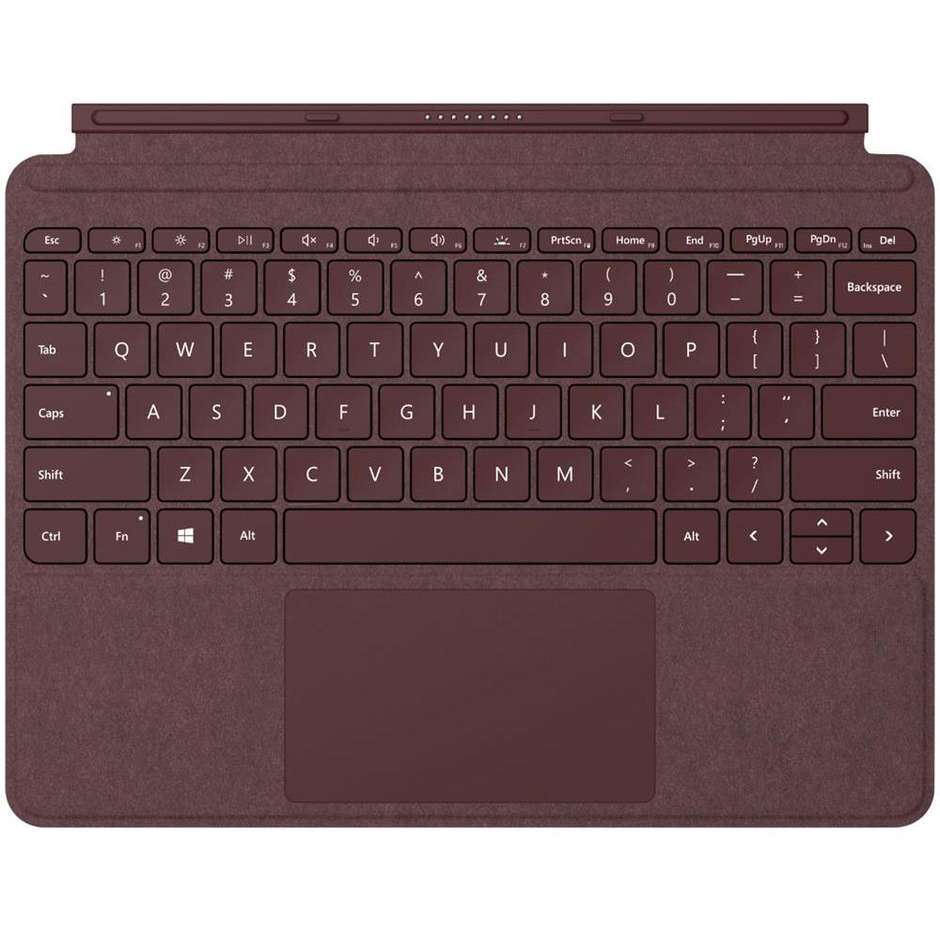 Microsoft KCS-00050 Signature Type Cover con tastiera per Surface Go Alcantara colore Bordeaux