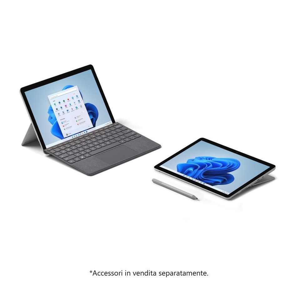 Microsoft Surface Go 3 Notebook 2-in-1 10,5'' Full HD Intel Core i3-10 Ram 8 Gb SSD 128 Gb Windows 11 Home colore Platino