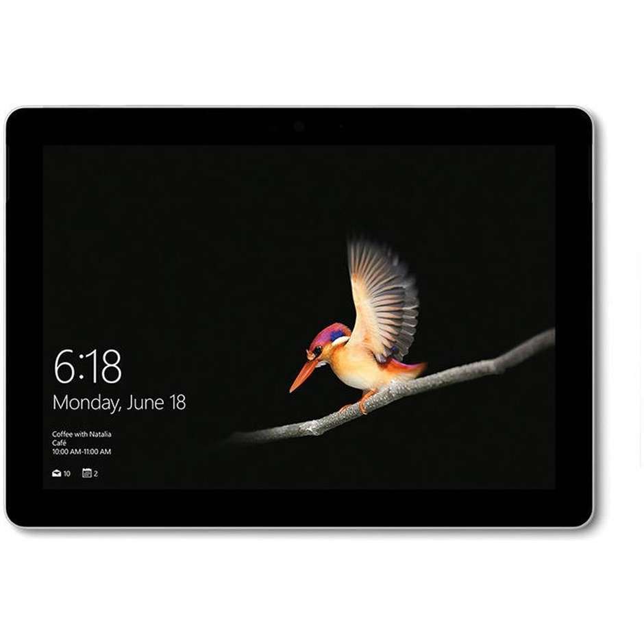 Microsoft Surface Go Tablet 10" Intel Pentium Gold 4415Y Ram 4 GB SSD 64 GB Windows 10 colore Argento