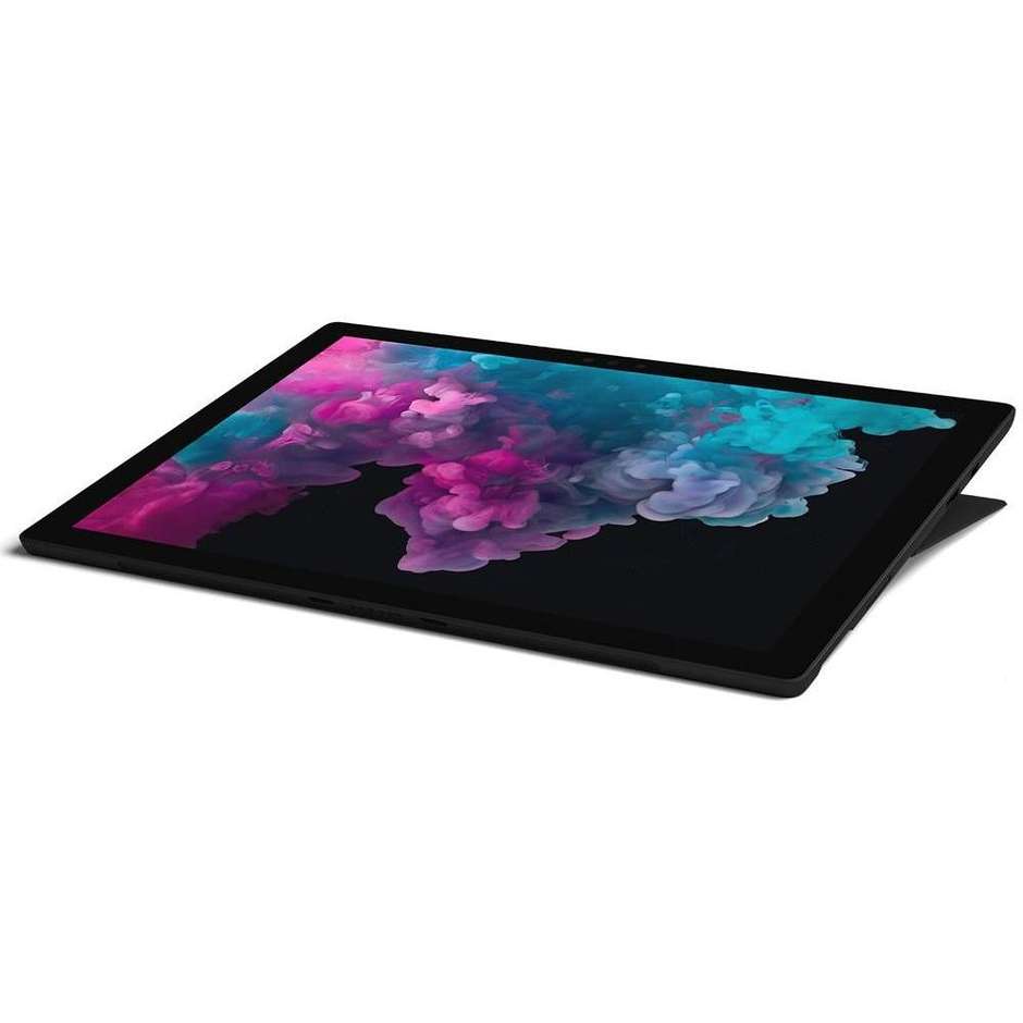 Microsoft Surface Pro 6 Tablet Intel Core i5-8250U Ram 8GB MicroSDXC 256GB Windows 10 Home Nero