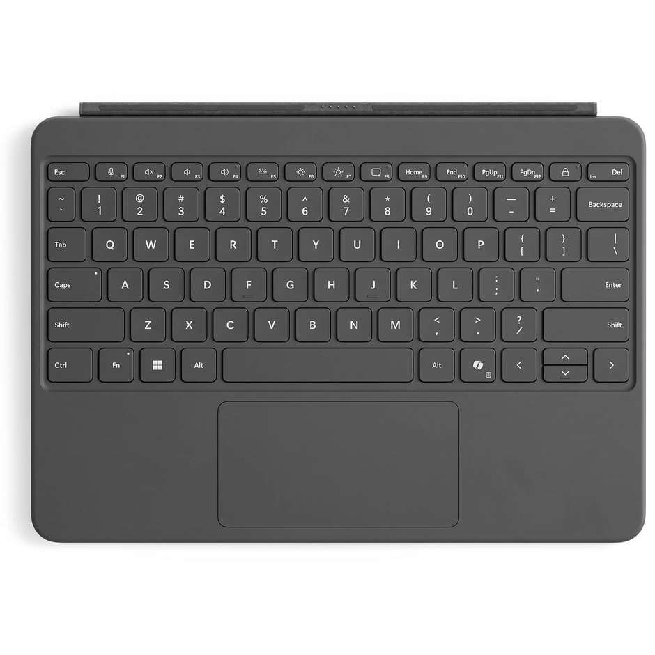 Microsoft Surface Pro Keyboard Cover Tastiera con Touchpad di Precisione in Vetro e Meccanismo a Forbice per Surface Pro Layout Italiano - Nero (8X6-00014)