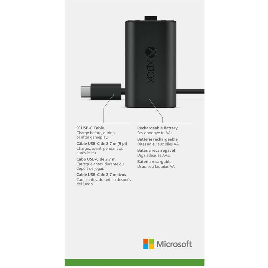 Microsoft Xbox One Play & Charge-Kit Colore Nero