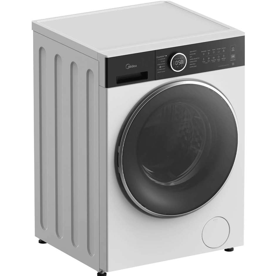Midea MF205W80BA30/W-IT Lavatrice a Carica Frontale 8kg 1400 giri A-30% Bianca