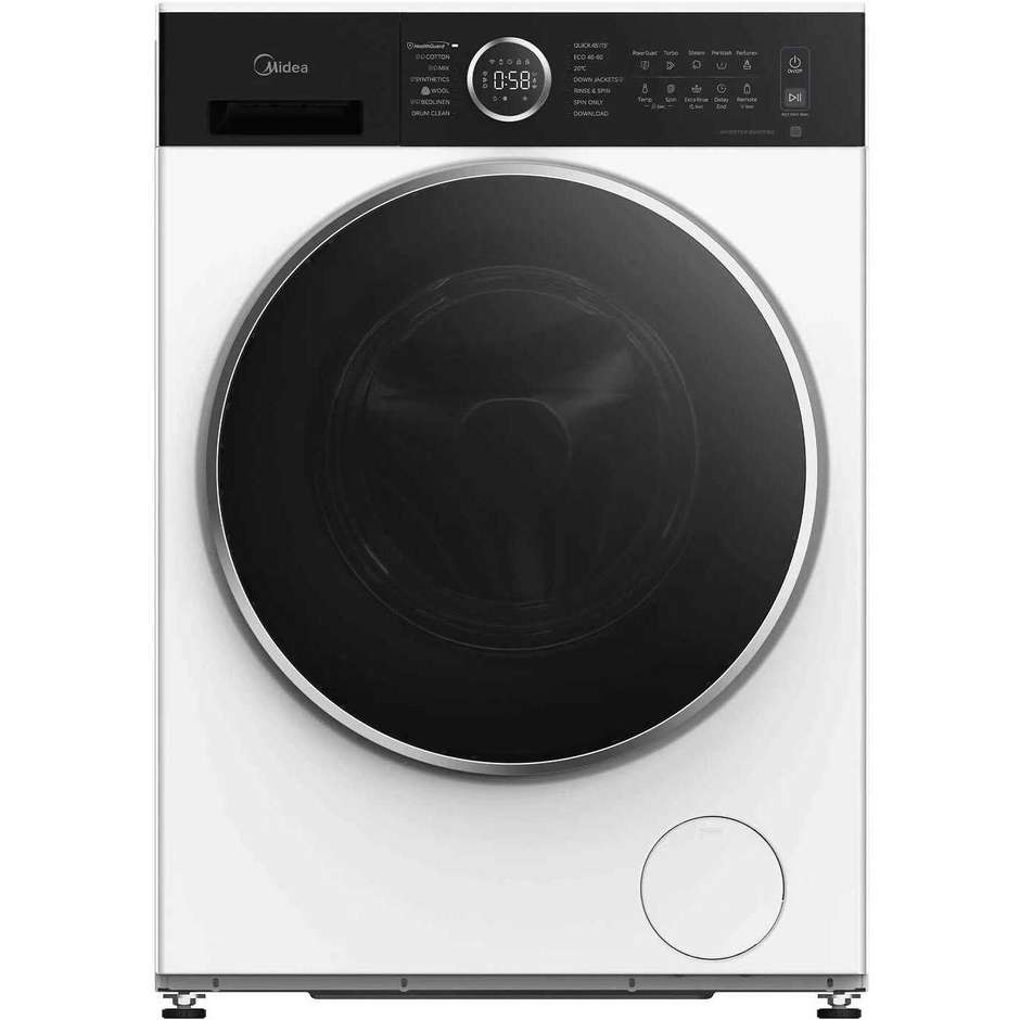 Midea MF205W90BA30/W-IT Lavatrice a Carica Frontale 9kg Classe A-30% Bianca