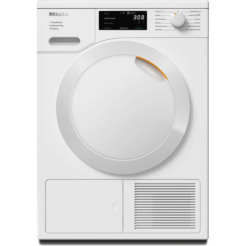 Miele Asciugatrice a pompa di calore Capacita 8 kg Classe A+++ Colore Acciaio inox