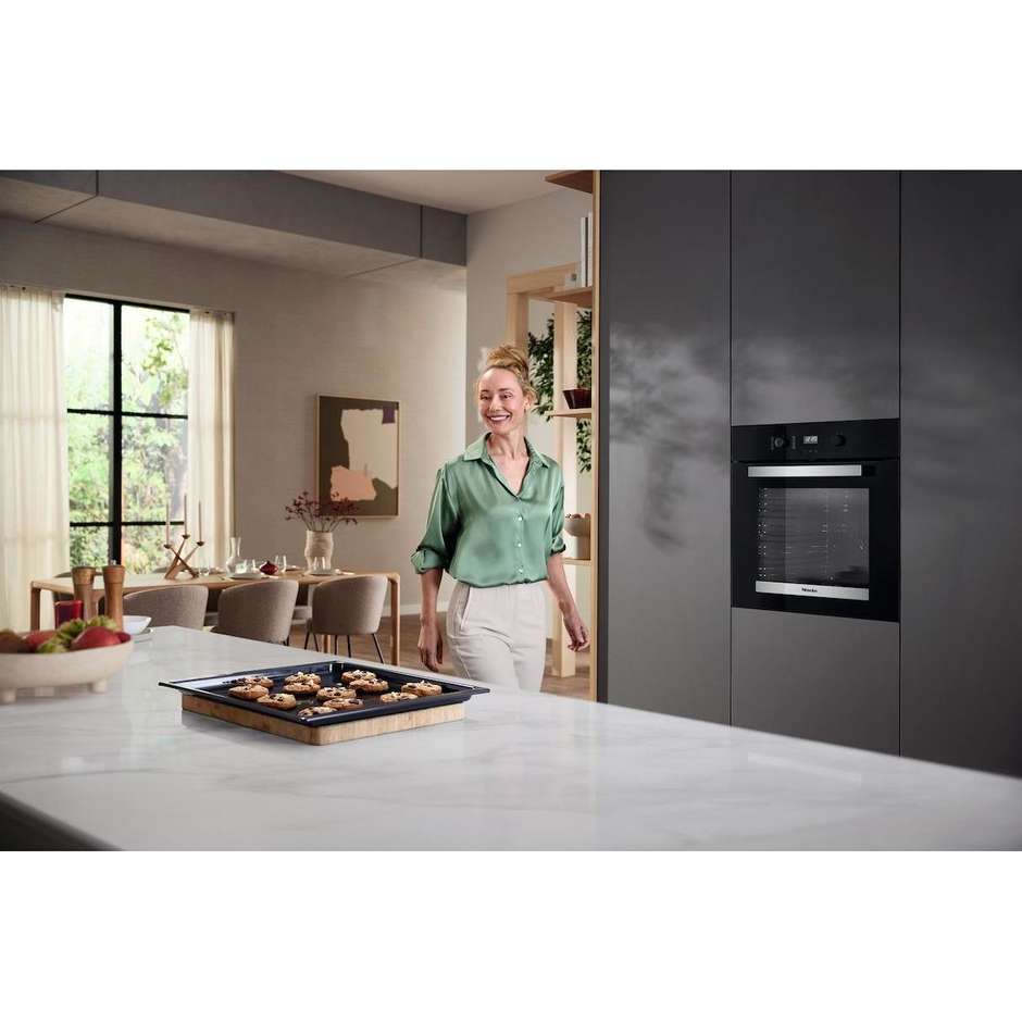 Miele H2455BP Forno Elettrico da incasso Capacita 76 Lt Multifunzione Classe A+ Colore Nero