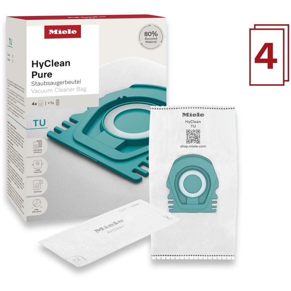 Miele HYCLEANPURETU Sacchetti Miele TU HyClean Pure Guard S-L