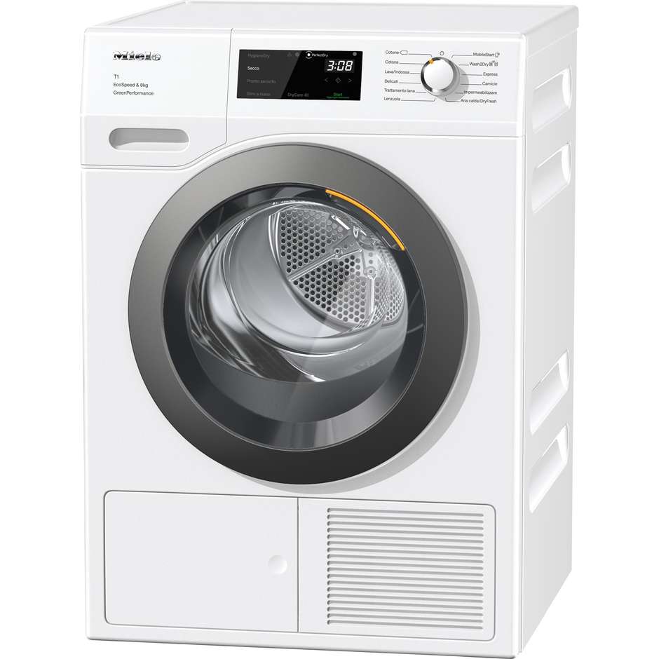 Miele TCF770WP Asciugatrice a pompa di calore Capacita 8 Kg Classe A+++ Classe Bianco