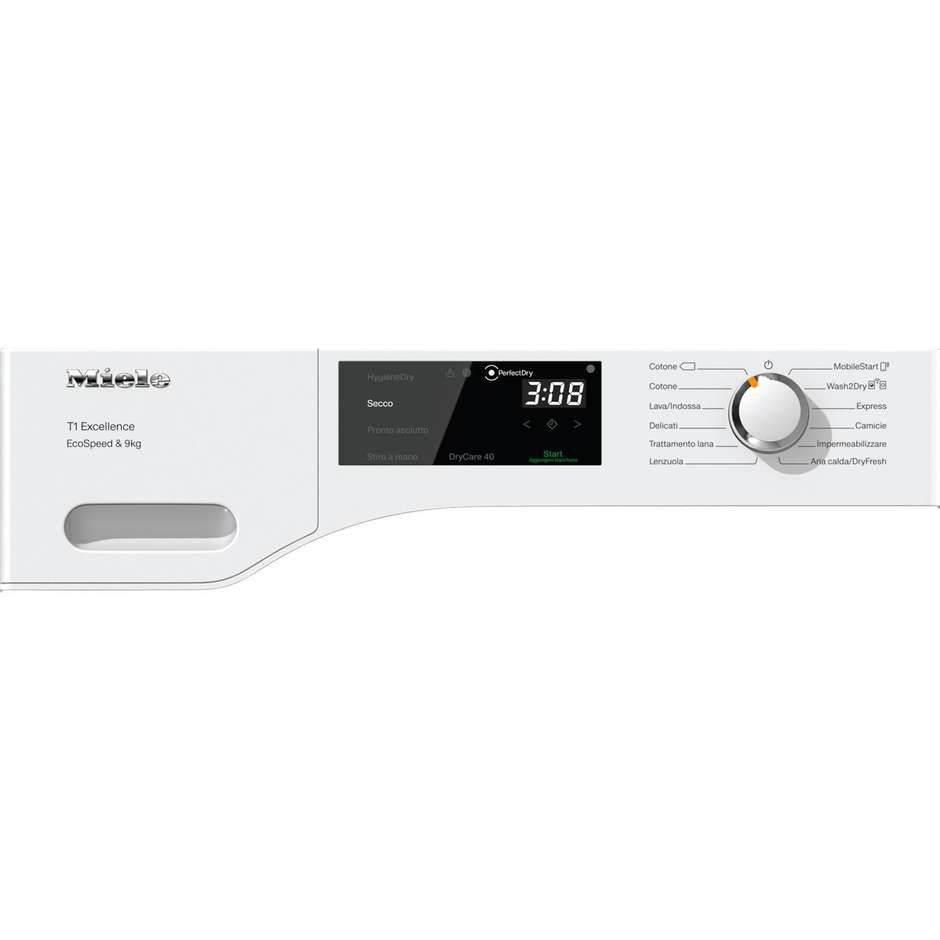 Miele TEH785WPEC Asciugatrice A Pompa di calore Capacita 9 Kg Classe A+++ Colore Bianco