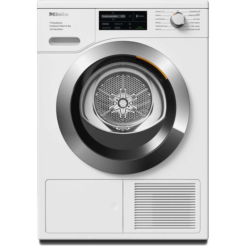 Miele TEL685WP125 Gala Edition Asciugatrice a pompa di calore Capacita 9kg Classe A+++ Colore Bianco