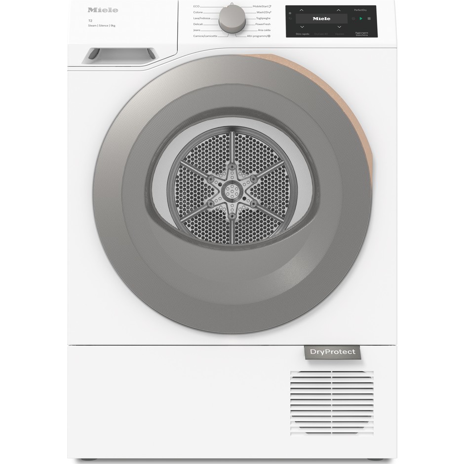 Miele TK740I WP Asciugatrice T2 a pompa di calore 9 kg classe A SteamCare bianco loto