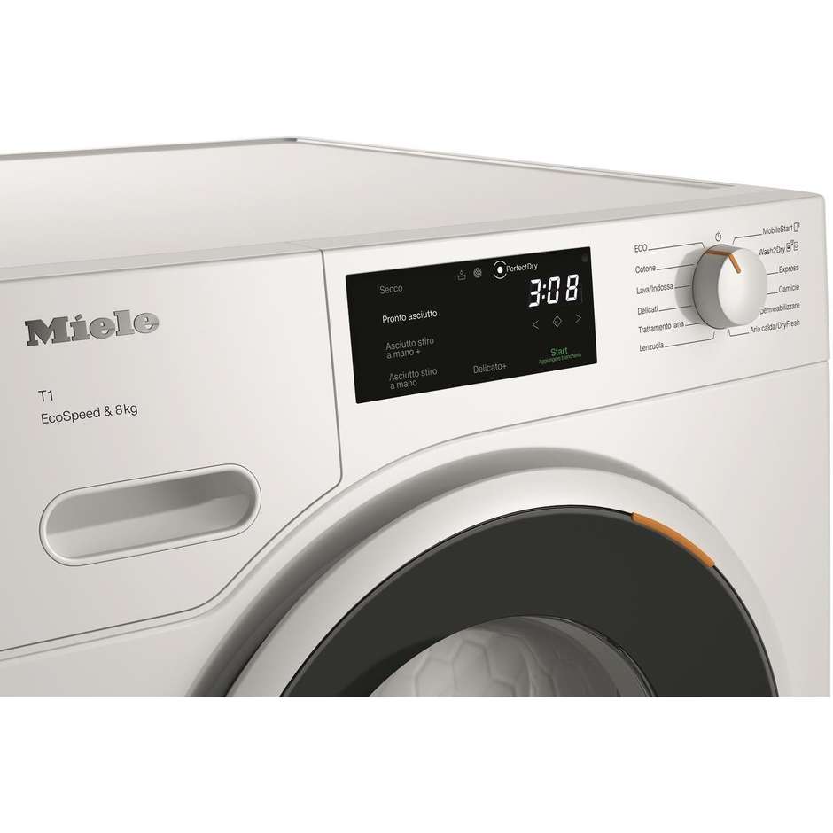 Miele TWC640WP Asciugatrice Caricamento frontale Capacita 8 Kg Classe C Colore  Bianco