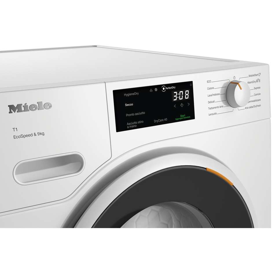 Miele TWD640WP Asciugatrice a carica frontale Capacita 9 Kg Classe A+++ Colore Bianco