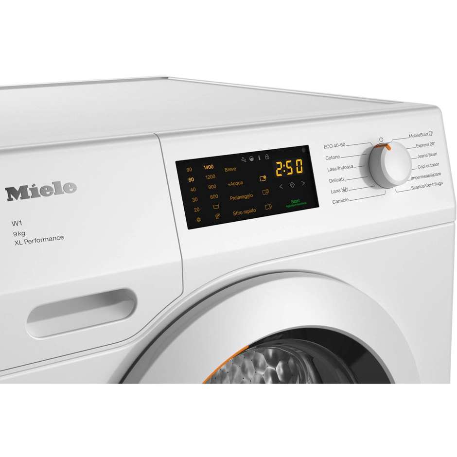 Miele WCD174WCS Lavatrice Carica Frontale Capacita 9 Kg 1400 Giri/min Classe A Colore Bianco