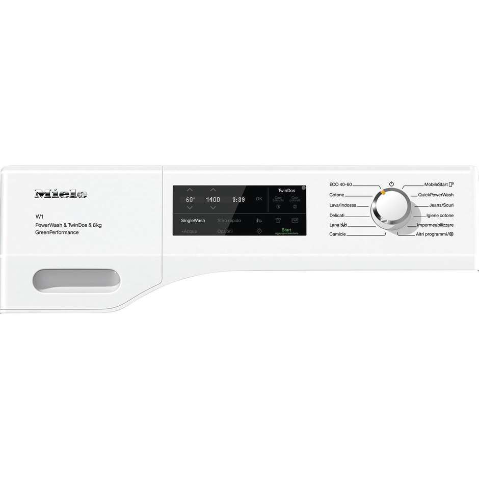 Miele WCH870WCS Lavatrice Carica Frontale Capacita 8 Kg 1400 Giri/min Classe A Colore Bianco