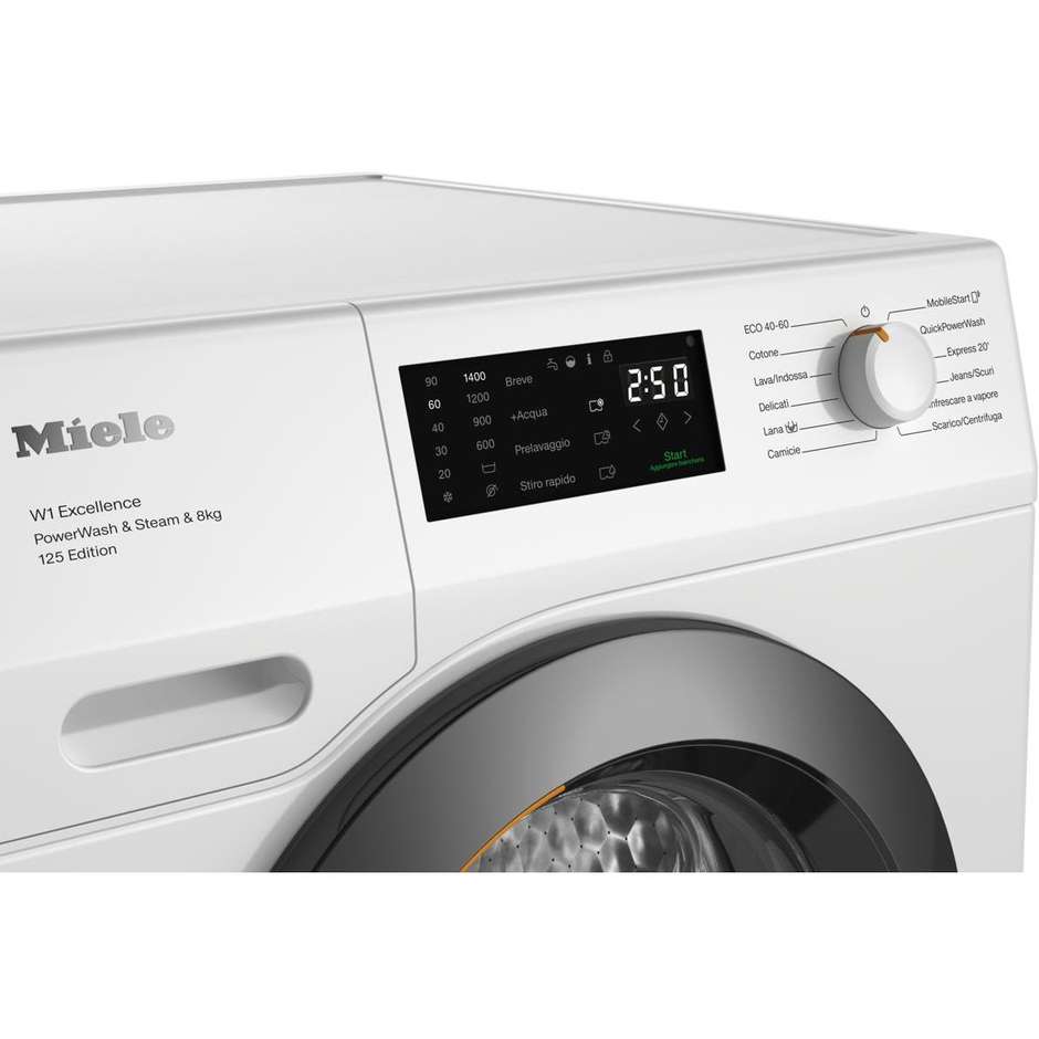 Miele WEB395WCS125EDITION Lavatrice Carica Fromtale Capacita 8 Kg 1400 Giri/min Classe A Colore Bianco